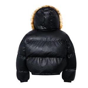 เสื้อแจ็คเก็ตผ้าแคนวาสแบบหนาบุใยสังเคราะห์สำหรับผู้ชาย สวมใส่สบาย ทนทาน อุ่น เหมาะสำหรับฤดูหนาว มีฮู้ดด้านหน้า ซิปหน้า รับผลิตแบบ OEM พร้อมบริการสกรีนโลโก้ตามแบบ - Product Image 4