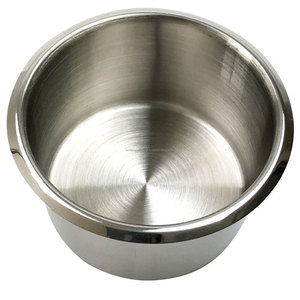 Support de verre/bouteille encastrable manuel en acier inoxydable de classe I, format Jumbo, pour table de poker, casino, camping-car, bateau, bureau - Product Image 1