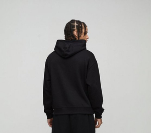 Custom Logo Oversized Hoodie <b>Men</b> Heavyweight 400GSM Cotton Fleece <b>Pullover</b> Streetwear Hoodie OEM Wholesale Manufacturer - Product Image 3