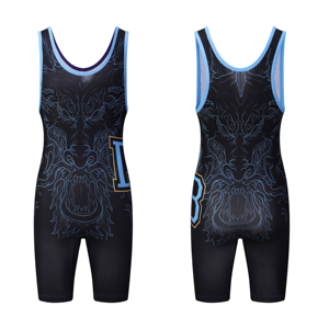 Combinaisons de lutte pour hommes, vêtements de sport, combinaison de lutte pour hommes, uniforme de lutte, vêtements de sport personnalisés, 100% polyester, impression personnalisée - Product Image 1