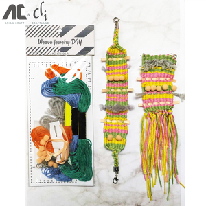 Kit de Decoración de Tejido con Hilos de Poliéster Coloridos, Accesorios para Manualidades - Product Image 1