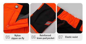 Pantalons de sécurité haute visibilité imperméables, fins, respirants, grandes tailles pour hommes, pour travaux lourds à prix avantageux - Product Image 2