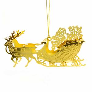 Adorno Metálico Personalizado de Primera Calidad, Filigrana Dorada, Decoración Colgante para Árbol de Navidad, Decoración del Hogar y Recuerdo - Product Image 3