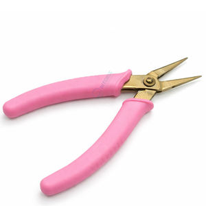 Ouvre-anneau en acier inoxydable de haute qualité, doré, avec poignée rose - Product Image 4