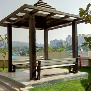 Nouvelle Pergola de Jardin Vision Tunnel en PRV, Imperméable, Durable, Écologique, Style Ferme, Personnalisable, pour Couverture de Patio et Jardin Arrière - Product Image 4