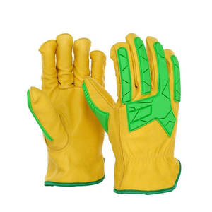 Gants anti-choc en cuir et TPR très résistants pour usage industriel, idéaux pour les environnements exigeants – Vente chaude - Product Image 1