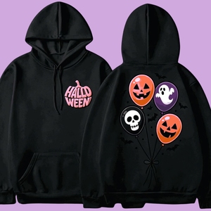 Halloween Printed Pullover <b>Hoodie</b> Unisex Cartoon Pumpkin <b>Ghost</b> Skull Sweatshirt Pocket Autumn Casual Top hoodies - Product Image 6