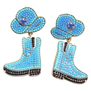 Boucles d'oreilles en perles faites à la main pour femmes, bijoux élégants et tendance chez un fournisseur en gros - Product Image 5