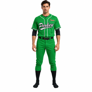 Uniformes Deportivos Personalizados por Sublimación, Hechos con Material Ligero de Secado Rápido para Escuelas, Clubes, Academias, Uniformes de Béisbol y Entrenamiento - Product Image 1