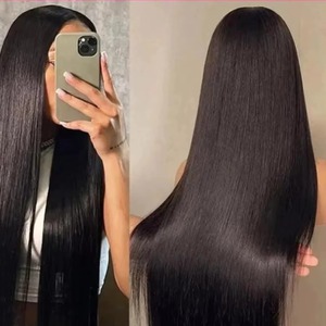 Indian Supplier 5x5 HD Closure <b>Wig</b> <b>Human</b> Hair Soft Silky Natural Black Hair For Salon And Daily Styling Available For Sale - Product Image 2