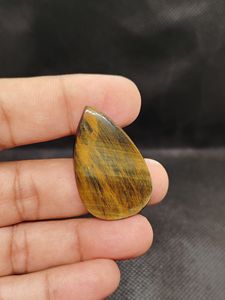 Piedra Preciosa de Ojo de Tigre Azul 100% Natural de Calidad, Cabujones de Ojo de Tigre Azul Natural Hechos a Mano, Piedras Sueltas para Joyería Hecha a Mano - Product Image 3