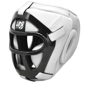 Protector de Cabeza para Boxeo HOB, de Cuero PU, para Adultos, Unisex, para Entrenamiento Deportivo, Azul Gris - Product Image 1