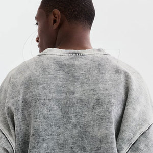 Sudadera con efecto lavado ácido de nueva moda para hombre, color personalizable, nuevo estilo, sudadera con efecto lavado ácido para hombre, muy vendida. - Product Image 6