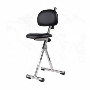 Industrial Adjustable <b>Workshop</b> <b>Stool</b> Multi Functional Foldable Mechanic Chair with Backrest Garage Seat GAPGAR037 - Product Image 1