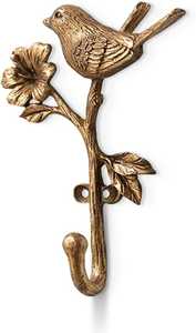 Gancho de Pared con Diseño de Rosa, Autoadhesivo, Gancho Individual para Ropa, Diseño Floral Vintage, Gancho Decorativo - Product Image 4