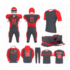 Ensemble complet de tenues de football américain personnalisées : maillots, survêtements, sacs, sweats à capuche de compression – Offre spéciale - Product Image 1