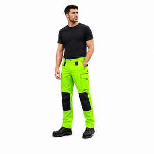 Pantalons de travail industriels avec logo personnalisé, pantalons de travail robustes pour mécaniciens, électriciens, constructeurs et ouvriers d'usine - Product Image 1