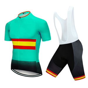 Jersey de Ciclismo Unisex 2026 de Manga Corta, Pantalones Cortos de Ciclismo MTB Transpirables, 100% Algodón Orgánico, Logotipo Personalizado, Uniforme de Ciclismo Equipo España - Product Image 6