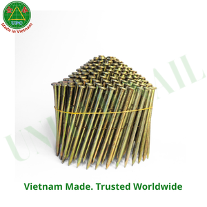 3" x 0.120 Wire Coil <b>Nails</b> With Smooth Shank For Pallet Pneumatic <b>Nail</b> Gun Use - Product Image 1