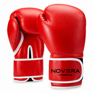 Gants de boxe professionnels NOVERA INDUSTRIES en crin de cheval, à lacets, en cuir véritable, pour Sanda, Kickboxing, Muay Thai, entraînement, imperméables - Product Image 3