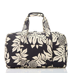 Floral Pattern Polyester Duffel Bag With Zippered Pocket Portable Fashionable Travel Design - Product Image 4