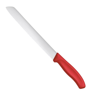 Red Handle <b>Bread</b> <b>Knives</b> Stainless Steel Long Serrated Blade Professional Bakery Slicing <b>Knives</b> for <b>Bread</b> Cake Pastry Loaf - Product Image 1