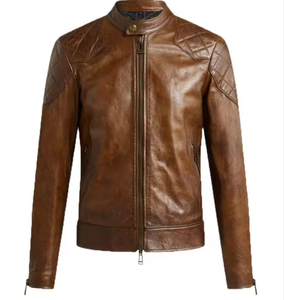 Chaqueta de Cuero Estilo Bomber para Invierno con Cuello Alto - Venta de Fábrica, Nuevo Estilo de Moda - Product Image 1