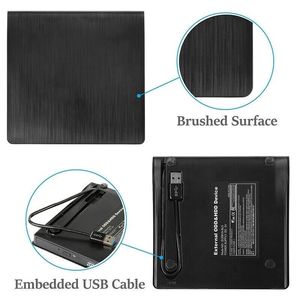 Slim Black USB 3,0 External CD DVD RW Drive & Storage Device Burner Player para PC portátil - Product Image 2