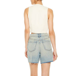 Chaqueta Corta de Moda para Mujer, Diseño Nuevo y Cómodo, Estilo Urbano, Chaqueta sin Mangas para Mujer, Estilo Informal - Product Image 3