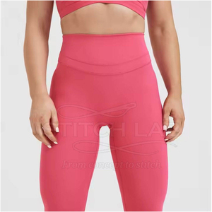 Leggings de maternité pour femmes, pantalons de yoga pour la grossesse, collants de grossesse à taille haute, extensibles dans les quatre sens, motif écossais, logo personnalisé, vente en gros - Product Image 4
