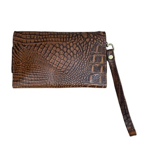 Asequible cuero embrague teléfono cartera cocodrilo con Berry Concho Top indio fabricante y proveedor Saman exportaciones - Product Image 5