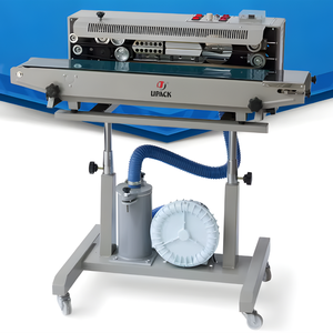 Automatic Continuous Gas <b>Sealing</b> Aerating Band Sealer <b>Machine</b> Gas Flush Continuous Nitrogen Gas Filling Foil Film Packaging Air - Product Image 2