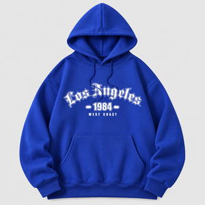 Sweat à capuche personnalisé pour homme, doux, 100 % coton molletonné, écologique, streetwear, coupe classique, brodé, imprimé en sérigraphie - Product Image 6