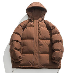 Fully Customized Men's Waterproof Canvas Puffer <b>Jackets</b> Polyester Wadding Filled Winter DDP Shipping - Product Image 4