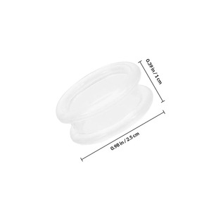 Anneaux de doigt en silicone antidérapants et confortables pour ciseaux de coiffure, insert pour le pouce, pour outils de toilettage (lot de 10) - Product Image 2