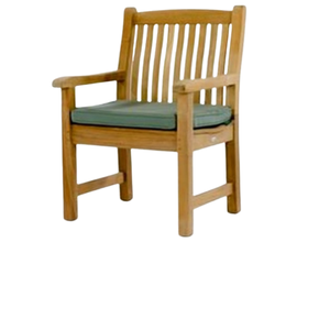 Chaise de salle à manger avec accoudoirs, mobilier indonésien en teck pour la décoration intérieure et les restaurants commerciaux - Product Image 3