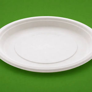 Assiette jetable moderne en bagasse biodégradable et compostable, écologique, de 12 pouces, compatible lave-vaisselle et micro-ondes, 500 pièces/boîte, pour le dîner - Product Image 1