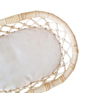 Premium Rattan Doll Bassinet Rattan Doll Cradle with Soft Cushion and Strong Support for Kids Pretend Play Baby Doll Furniture - Product Image 3