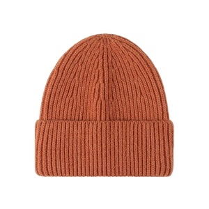 Gorro de Punto con Cuernos para Hombre, Color Sólido, Elástico, Cálido, Gorro de Calavera para Niños, Adultos, Unisex 2026 - Product Image 1