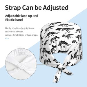 New Design Knitted Cotton Medical Scrub Caps Adjustable Elastic OEM Custom Logo Reusable Unisex Hospital Quick Dry Breathable - Product Image 4