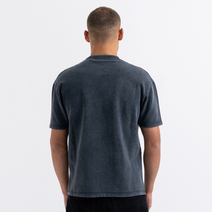 Camiseta de Manga Corta para Hombre, Estilo Vintage, Color Carbón, 100% Algodón, Corte Holgado, Estilo Urbano, con Logotipo Personalizado, Marfa International - Product Image 3