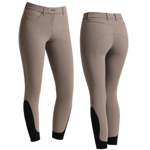 Pantalons d'équitation pour femmes, culottes d'équitation en silicone, collants d'équitation, vêtements d'équitation avec poche zippée, logo en silicone, pantalons d'équitation - Product Image 4