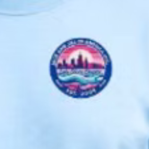 เสื้อสเวตเชิ้ตปักลายสีฟ้าสำหรับผู้ชาย เสื้อแขนยาวลำลอง สตรีทแวร์สำหรับทุกวัน เสื้อผ้าสไตล์ไลฟ์สไตล์ที่สวมใส่สบาย - Product Image 2