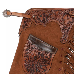 Customizable <b>Leather</b> <b>Chaps</b> Suitable for <b>Men</b> Women Perfect for Bikers Horse Riders Customized <b>Leather</b> <b>Chaps</b> For Sale - Product Image 6