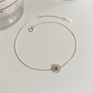 Summer New Daisy series <b>set</b> S925 sterling <b>silver</b> Korean fashion small fresh <b>necklace</b> ring bracelet wholesale - Product Image 3