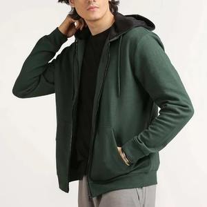 Wholesale <b>Zip</b> Up Hoodies Thick Cotton Fleece Custom Hoodie Mens Full Zipper Oversized Mens Zipper Hoodies Full Zipper - Product Image 2