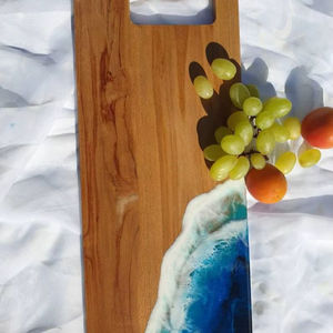 Planche de service en résine motif vague océanique - Product Image 1