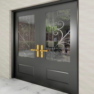 Diseños de Puertas de Seguridad de Acero con Detalles de Hierro Forjado para Entradas Elegantes, Protección Fuerte y Belleza Duradera Hoy - Product Image 2