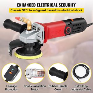 Kit de polissage humide à vitesse variable, 8 pièces, tampons de polissage diamantés, adaptateur de tuyau de 59 pouces, bouclier anti-éclaboussures pour pierre de béton - Product Image 3