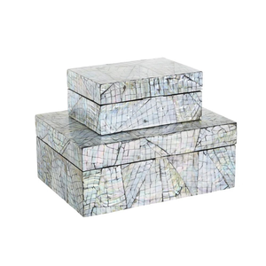 Boîte de rangement multifonctionnelle en nacre style vintage, pour bijoux, organisateur décoratif, cadeau, accent de décoration intérieure - Product Image 6